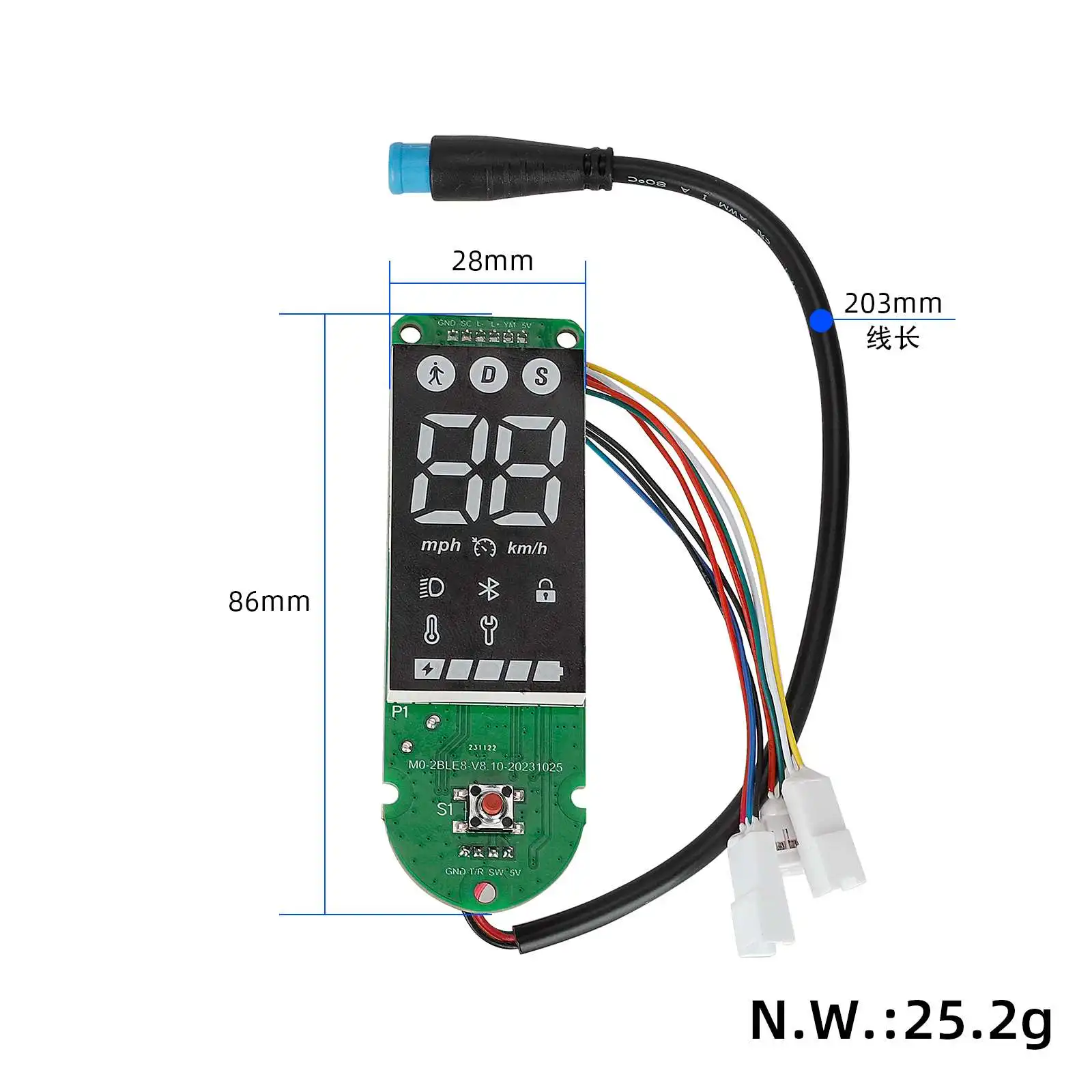 Scooter Bluetooth Dashboard For Xiaomi 4 Pro Circuit Board Original Bluetooth Board LED Panel Dashboard Display Upgrade Parts