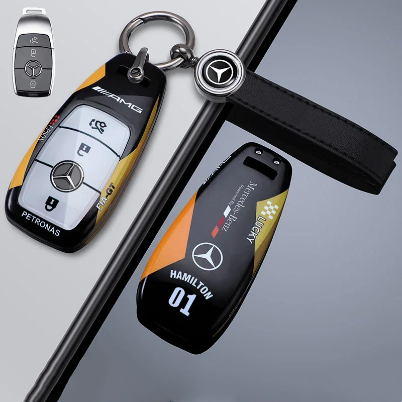 3 Button Car Key Key Case Anti-drop Protective Cover For Mercedes Benz A C E S G Class W177 W205 W213 X167 W222 CLA GLE GLB GLS