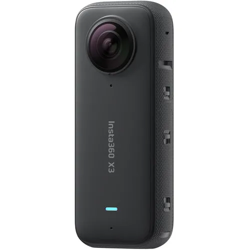 Insta360 X3 360 Degree Waterproof Action Camera, 5.7K 360, Stabilization, Touch Screen, AI Editing, Live Streaming, Webcam