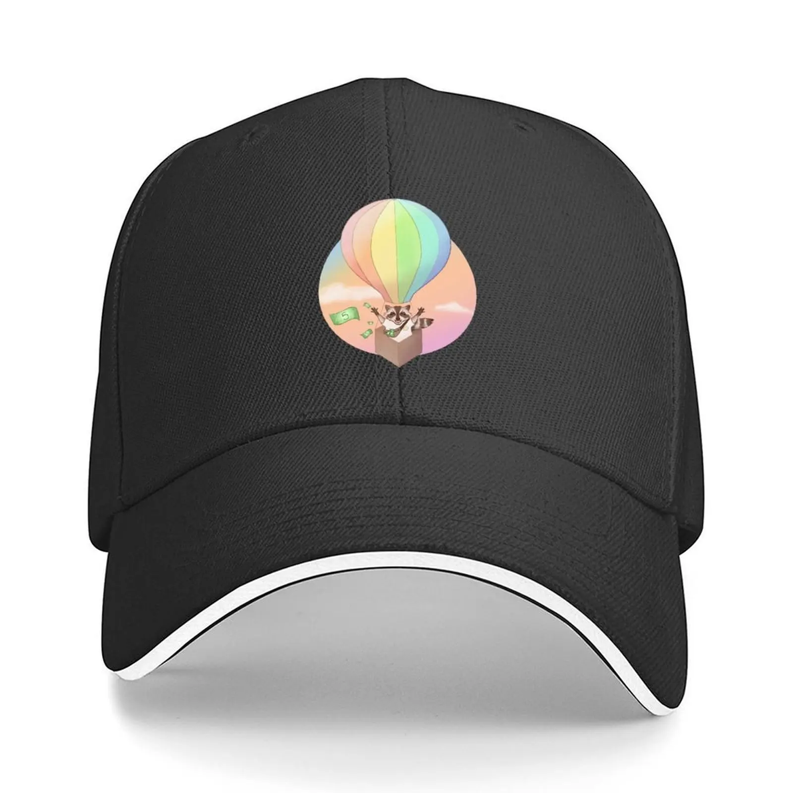 

Raccoon In Balloon (Pride) Baseball Cap tactical cap custom caps fishing caps man fishing hat Woman Hats Men's