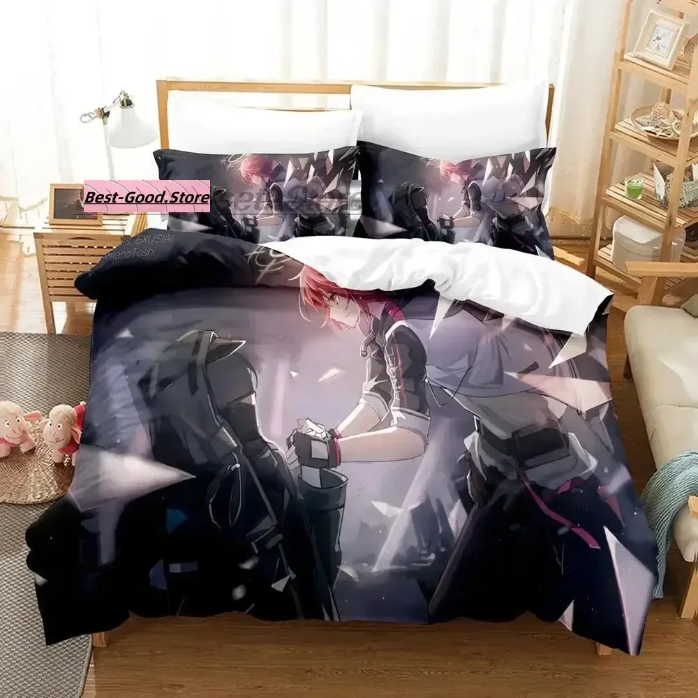 

Arknights Bedding Set Duvet Cover Sheet Printed Bed Set Pillowcase Bed Full Queen King Size Comforter Bedroom Game Anime Kawaii