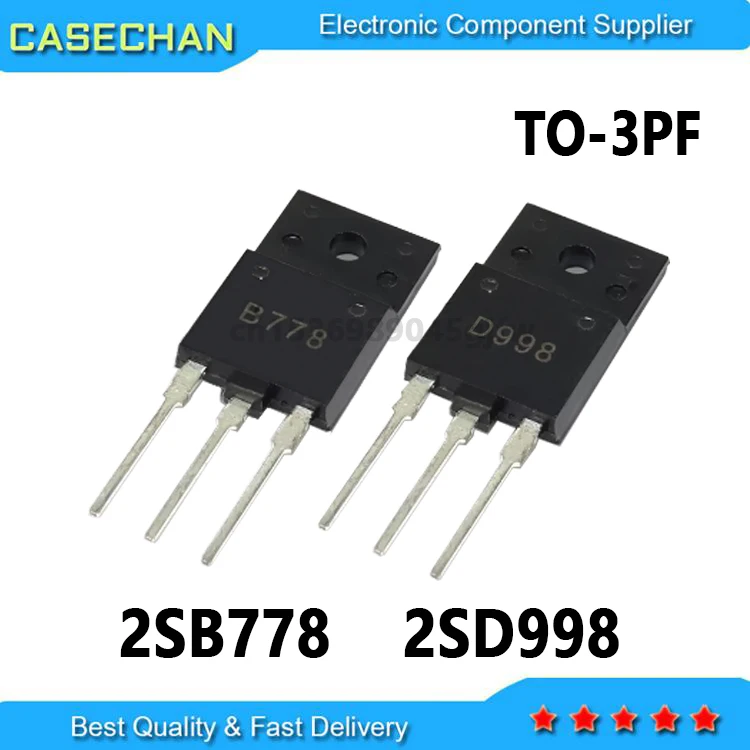 10PCS B778 D998 ( 5pcs 2SB778+5pcs 2SD998 ) TO-3PF