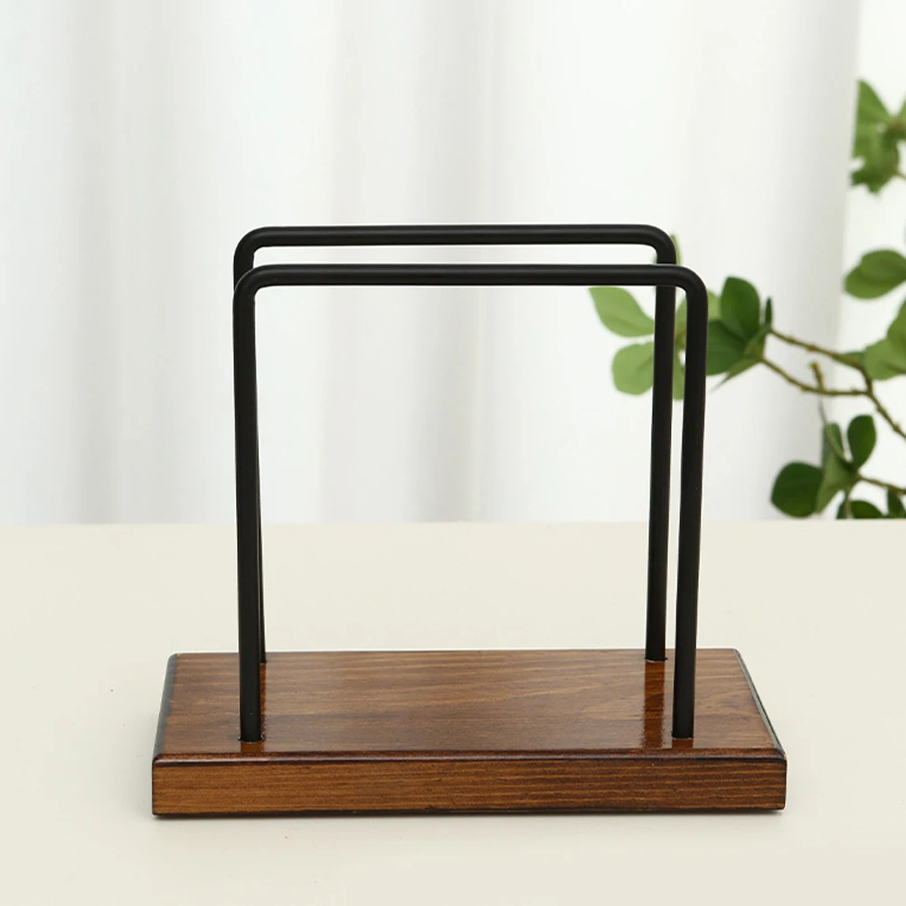 

Napkin Holder St Paper Napkin Holder Rustic Iron Farmhouse Kitchen Dinner St Tissue Long Use Wooden Base
