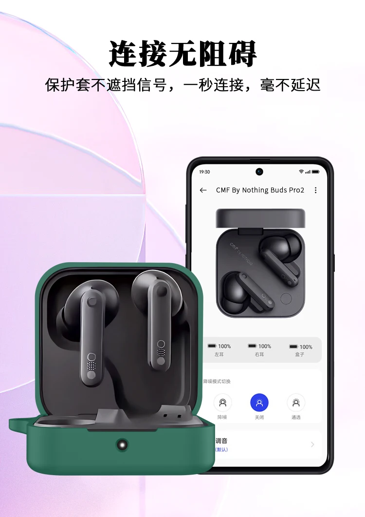 Kopfhörer Silikonhülle für CMF Buds Pro 2 Box Soft Shell Schutzabdeckung für CMF von Nothing Buds Pro2 Kopfhörer Haut Zubehör – Detail 7