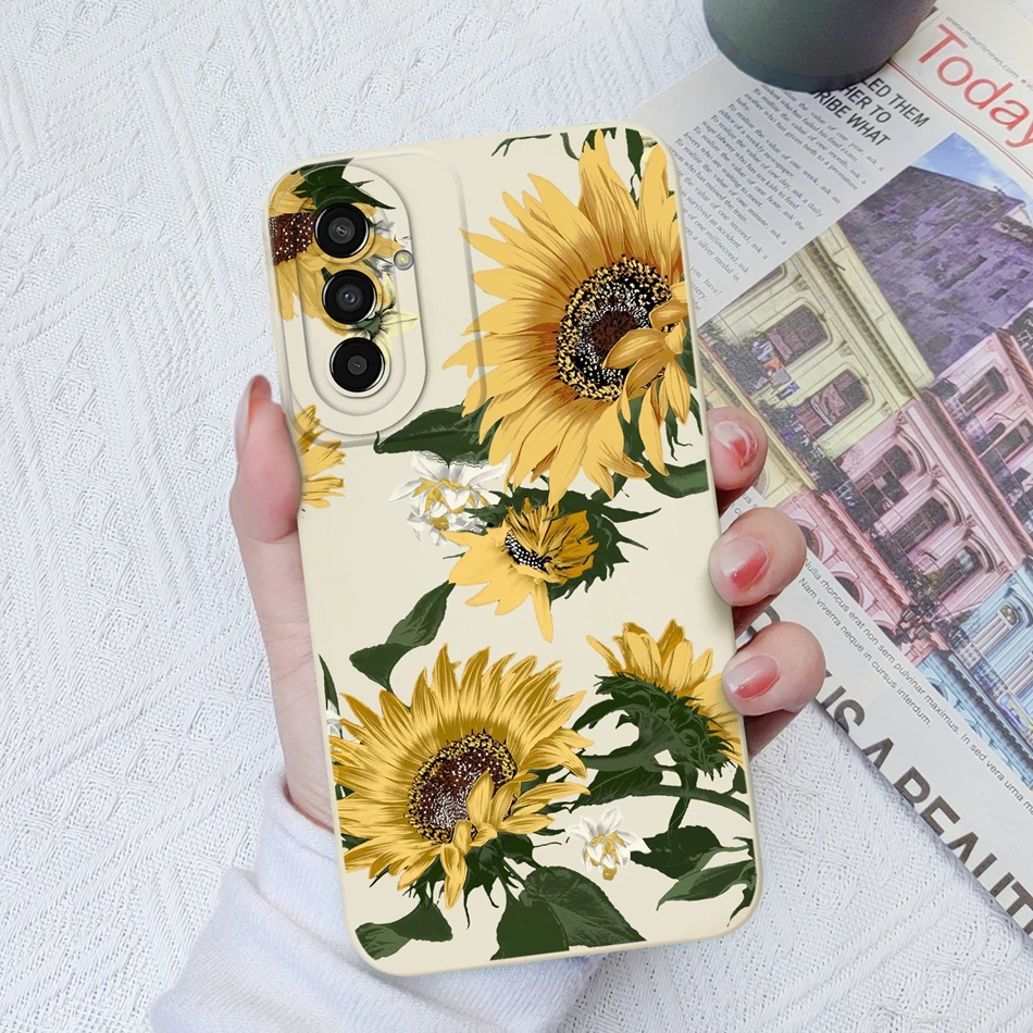 New Case For Samsung F13 F23 Painted Cover Soft Smooth Liquid Silicone Full Protection Anti Choc Bumper For Galaxy F 13 23 Funda image 6