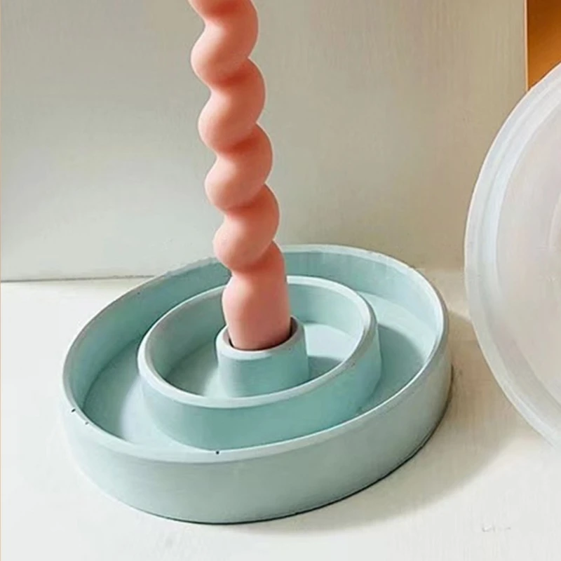 Kreis Kerzenhalter Form handgemachte Beton Gips Form Lippenstift Halter Form Dropsale