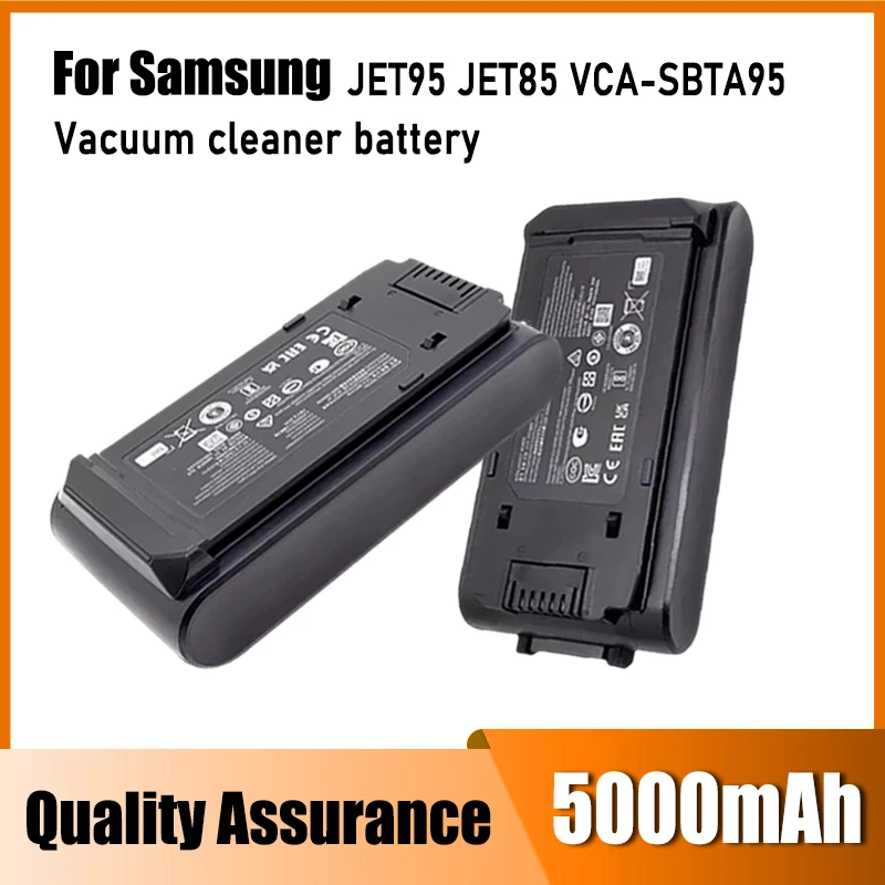 For Samsung vacuum cleaner battery replacement, 25.2V lithium battery 5000mAh VCA-SBT95 JET95 JET85 VS20A95823W
