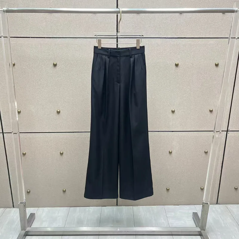 

Женские брюки-костюм с высокой талией, стильные и универсальные, прямые широкие брюки, брюки премиум-качества + пиджак, 2025, y2k