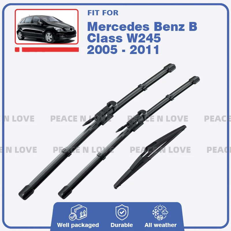 

Wiper Blade For Mercedes Benz B Class W245 2005 - 2011 B Klasse Sport Front Rear Windshield Windscreen B200 B180 B160 B170 2006