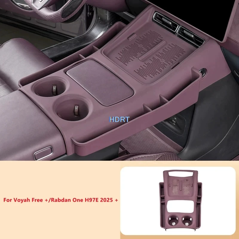 Car Styling Center Console Gear Shift Storage Box Organizer Pocket Container Tray Cover For Voyah Free +/Rabdan One H97E 2025 +