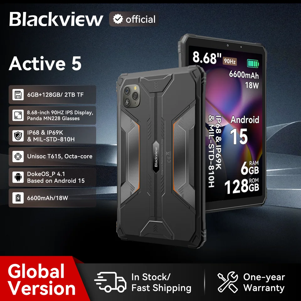 Blackview Active 5 8.68'' Rugged Tablet 8GB+128GB