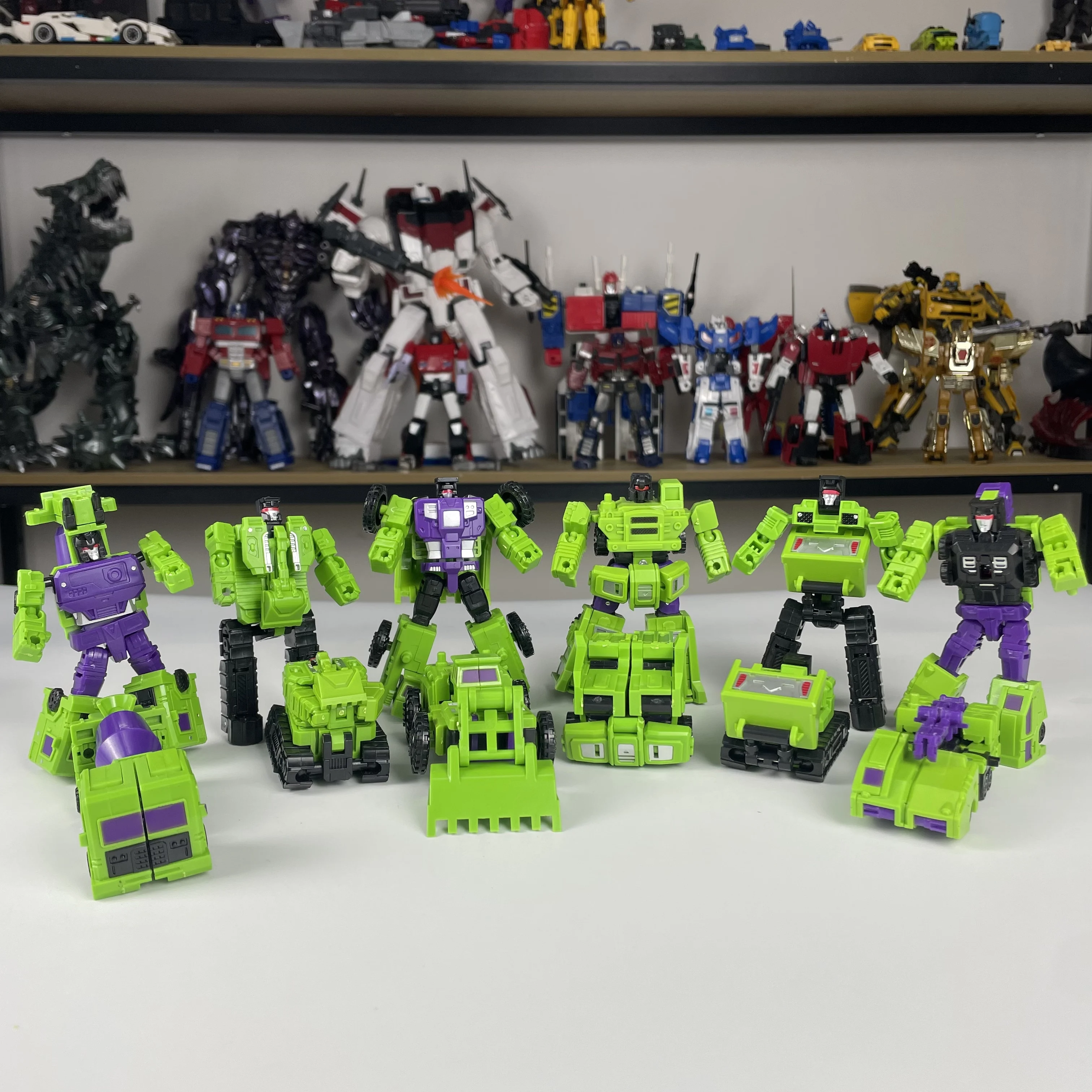 6 in 1 MINI Devastator Trasformazione Modello MINI Devastator 22CM Action Figure Robot Giocattoli di plastica MIGLIOR regalo