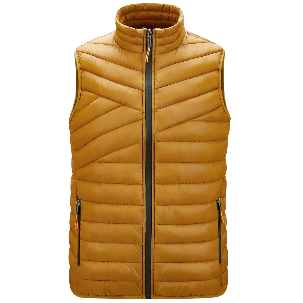 Gilet sans manches pour Homme, joli gilet chaud, décontracté, rembourré, en coton, pour l'automne et l'hiver