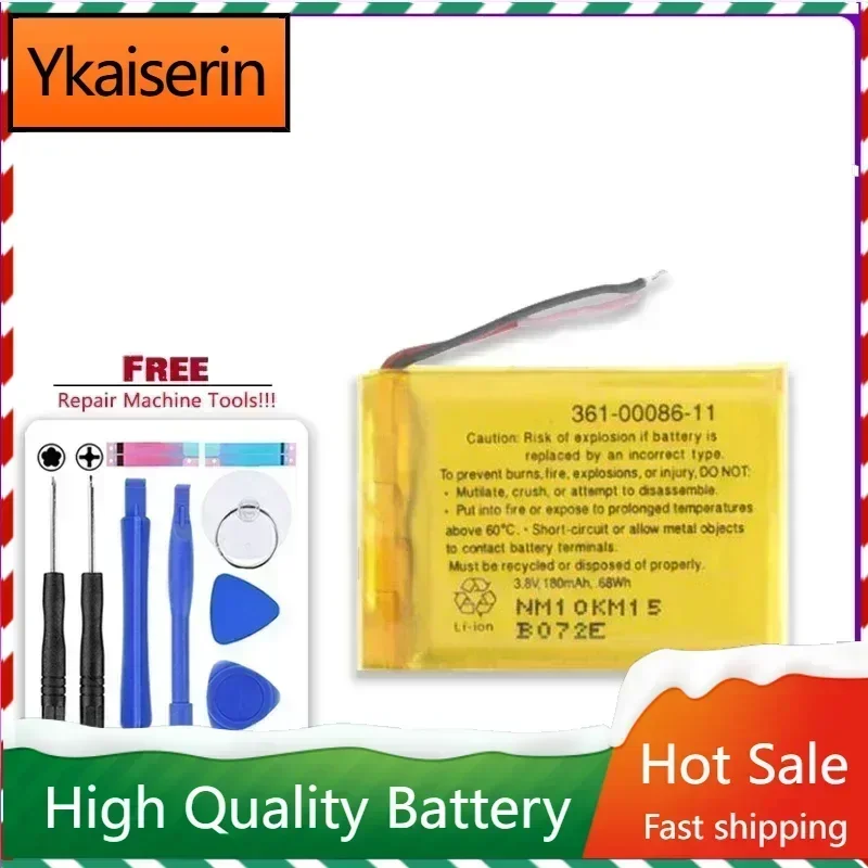 361-00086-12 Replacement Battery 361-00086-11 for Garmin Forerunner GPS Sports Watch Fenix 6S 6S Pro Battery 180mAh Batteries