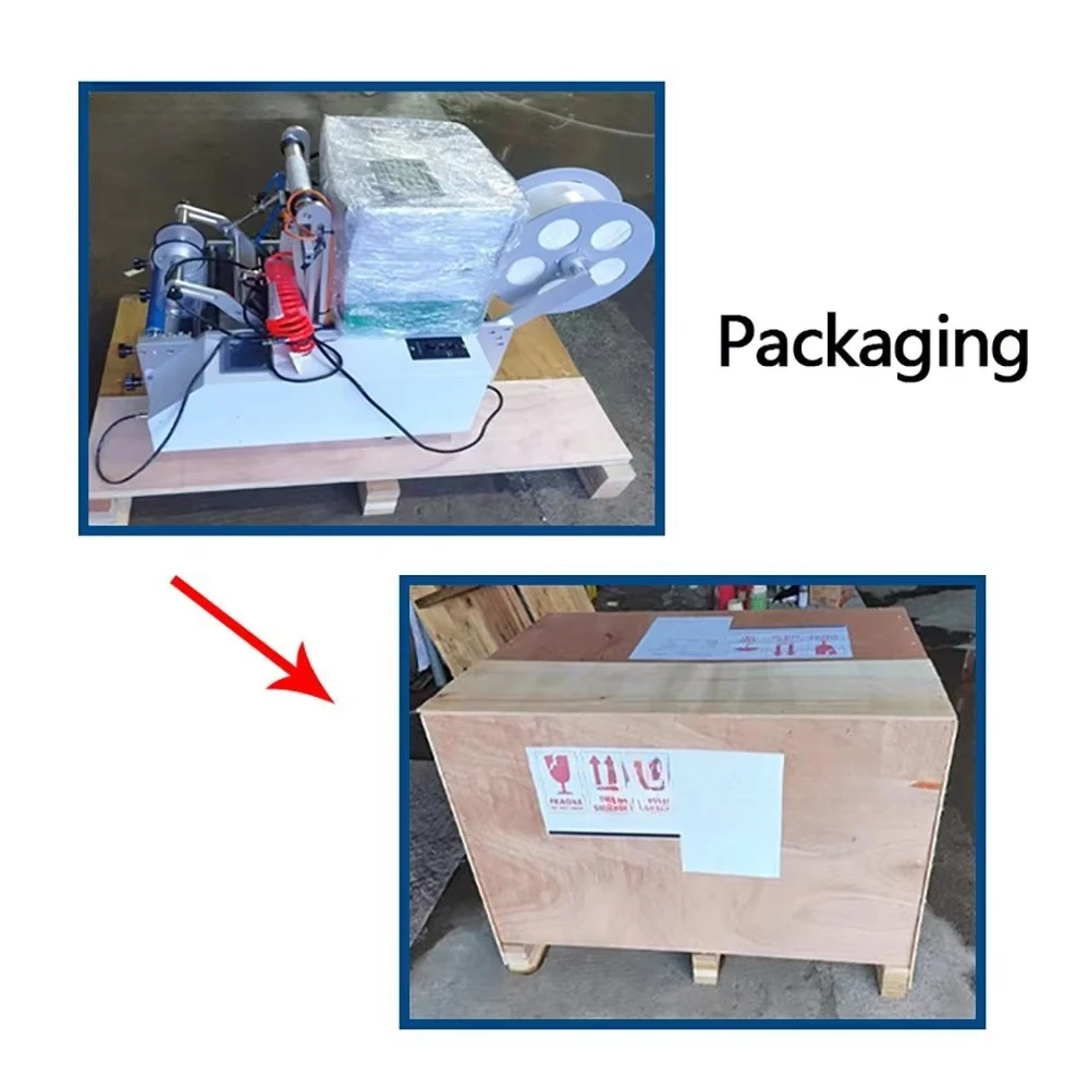 2024 Manual Fast Semi Automatic Adhesive Wine Round Bottle Semi Automatic Labeling Machine Sticker Labeling