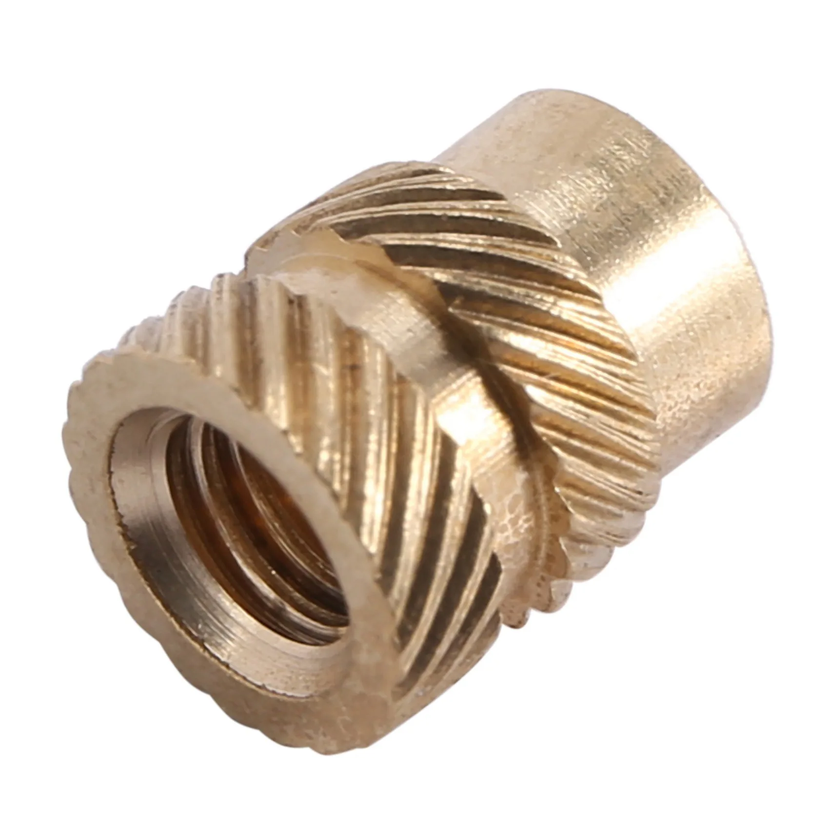 200Pcs M3 Thread Knurled Brass Threaded Heat Set Heat Resistant Insert Embedment Nut For 3D Printer