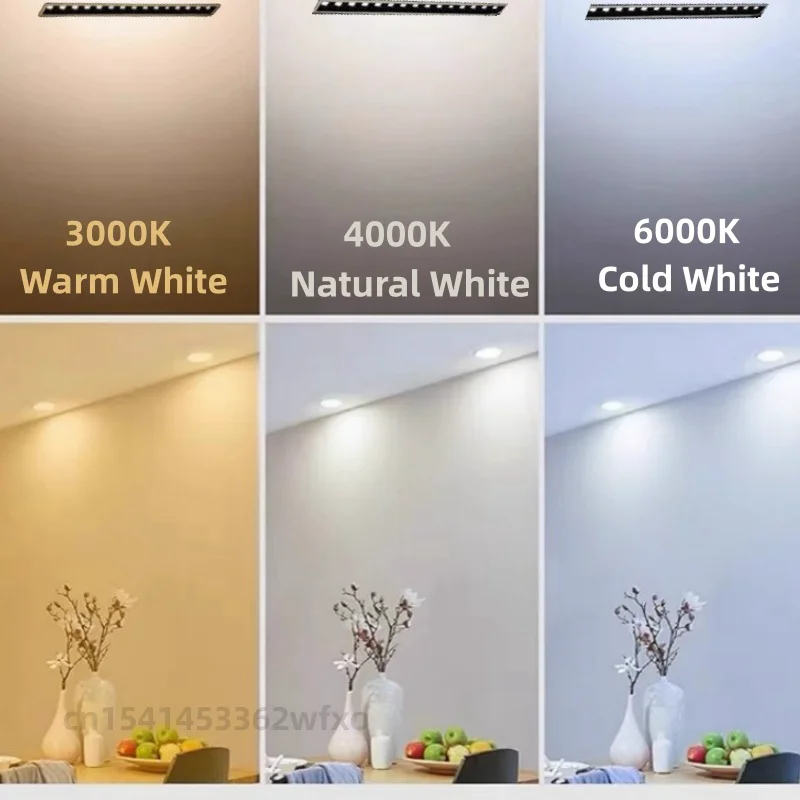 Dimmable aluminum wire light LED downlight AC110V-220V ceiling light COB spot light anti-glare sky lantern indoor lighting