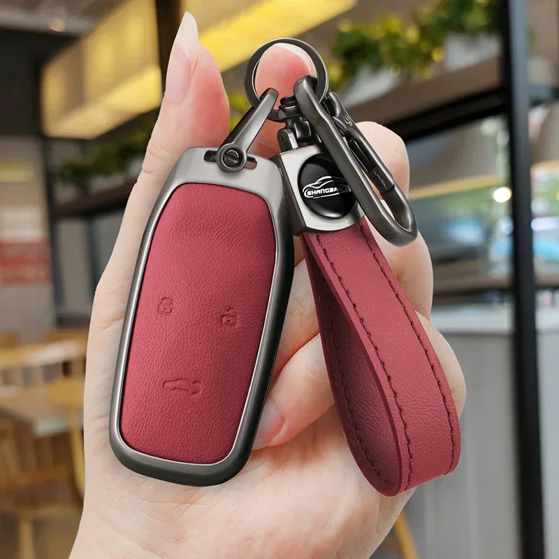 

Zinc Alloy Fob For Changan CS35 PLUS CS75PLUS CS55PLUS Eado UNI-T Oushang X5 X7 EV 2019 2020 Car Key Case Cover Accessories