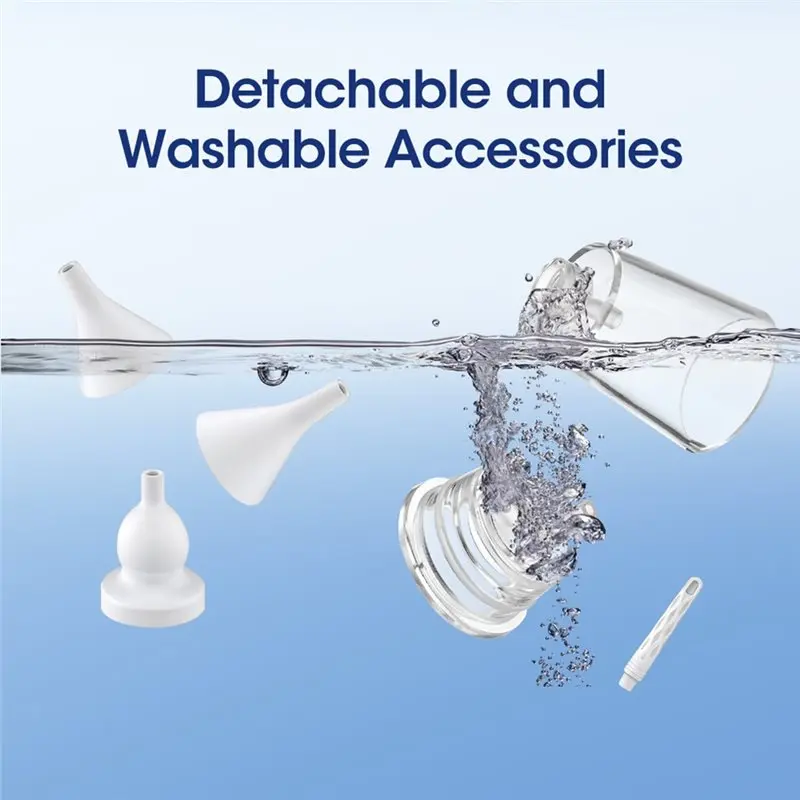 AT43-Ear Wax Vacuum Removal Tool Electric Sucker Nasal Aspirator Ear Cleaner For Adults And Kids For Swimming Ear Infection
