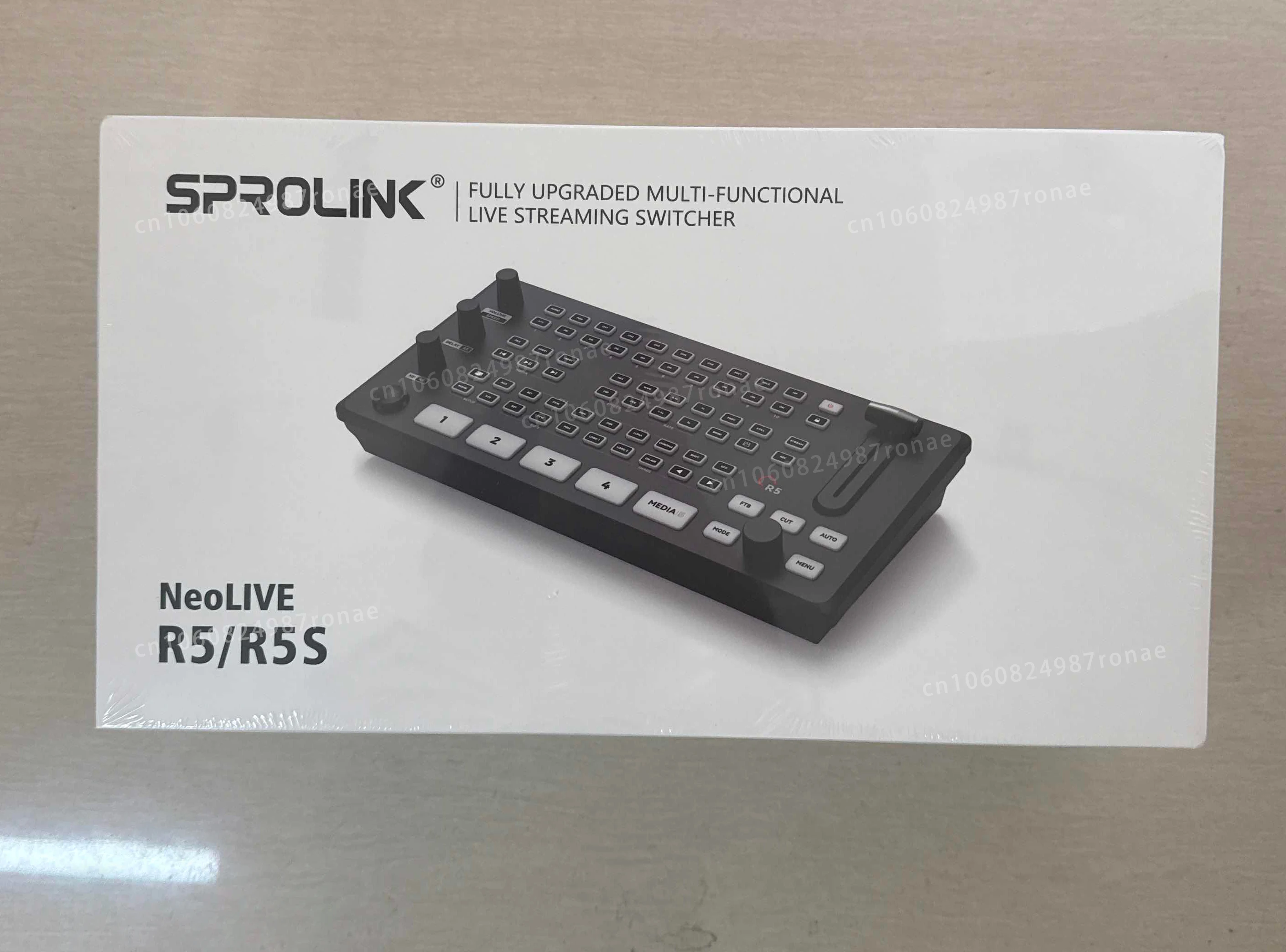 SPROLINK Neolive R5 R5S Live streaming switcher Support USB3.0 Lossless Stream Low Third Overlay Built in UVC Media Player