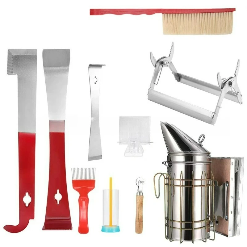 Beekeeping  10‑piece Beekeeping Kit Hive Tool Frame Grip Bee