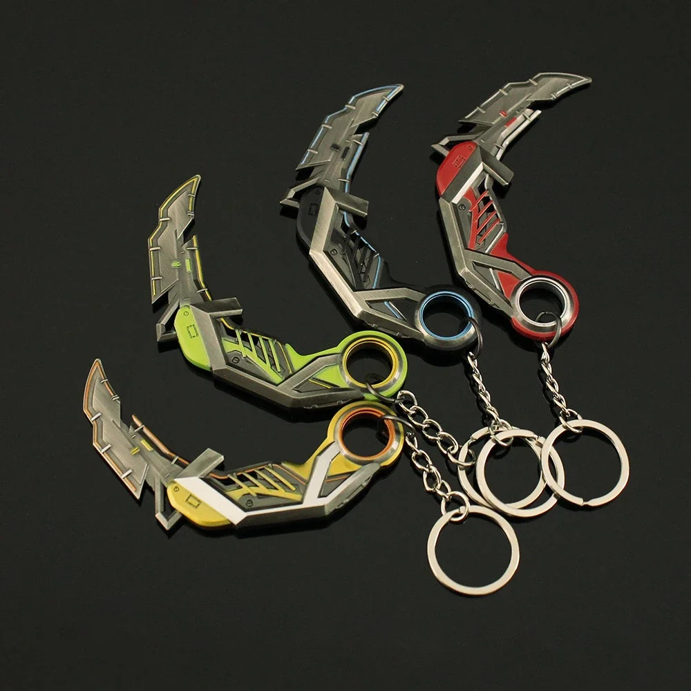 9 センチメートル Valorant キーホルダー RGX 11z プロ Karambit ゲーム周辺金属近接エージェント武器モデルデスクトップ装飾工芸品ギフトおもちゃ
