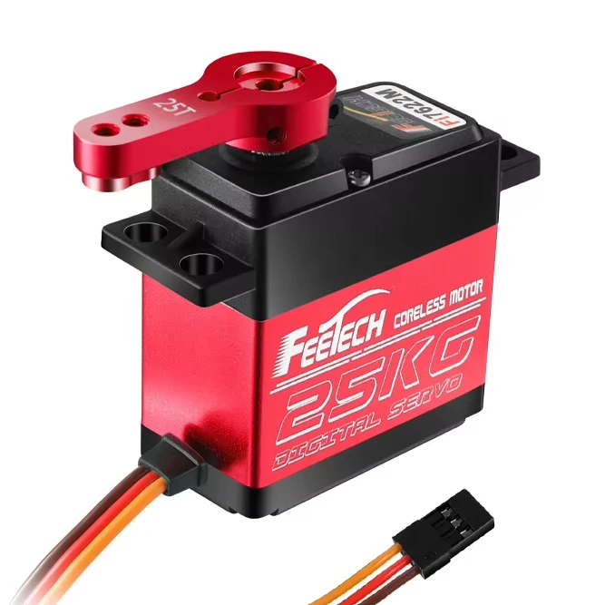 FT7622Mデジタルサーボモーター 20KG高速 180度 RCモーターサーボ 25Tアーム 1/8 1/10 RCカー エキスパートレベル バハサーボ用