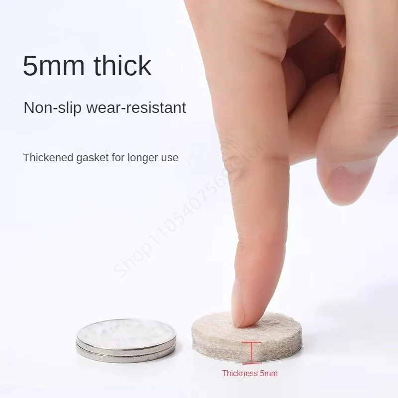 18-128Pcs Felt Chair Leg Pads 5mm Thick Floor Scratch Protector Mat Mute Non-slip Self Adhesive DIY Furniture Accessories
