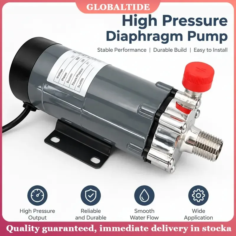 MP-15RM Mini Food Grade Home Brew Beer Brewing Circulation Water Pump Magnetic Drive Circulating Pump Acid and Alkali Resistant