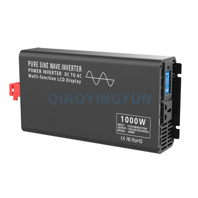 Office With LCD Inverter Power 1000W DC 12V 24V 36V 48V 60V 72V 84V TO AC 110V 220V Pure Sine Wave Inverter Supply
