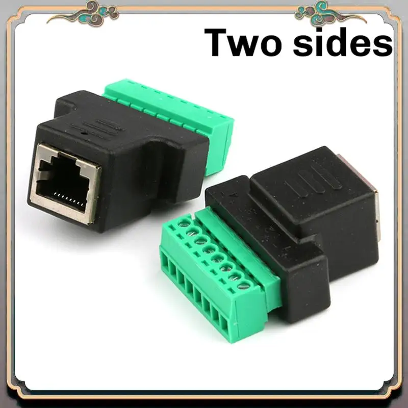 A46M-RJ45 Female To Screw Terminal 8 Pin Connector Ethernet Cable Extender Adapter High Quality Network Screw Terminal