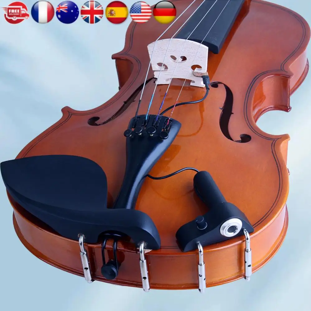 لاقط لجهاز الكمان الإلكتروني، لاقط جسر الكمان الصوتي الفوري، سهل التركيب وضبط الوضع