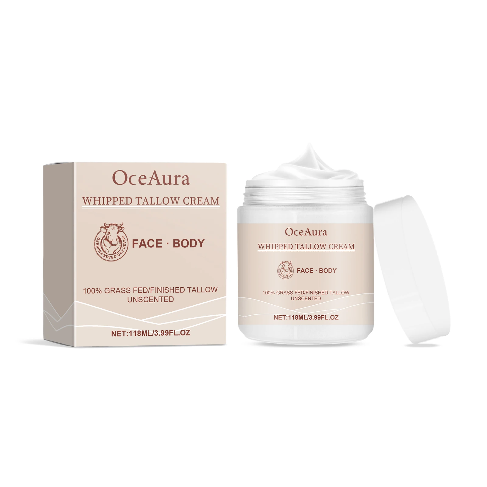OceAura Tallow Cream Hydrating Repair Dull And Moisturizing Skin Moisturizing Face Cream 3pcs
