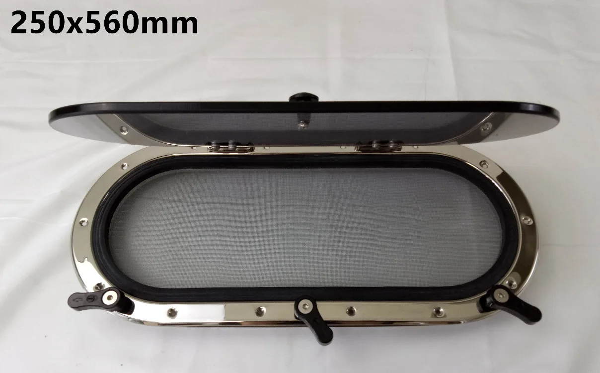 15 250x560mm super thin oval 316L stainless steel portholes