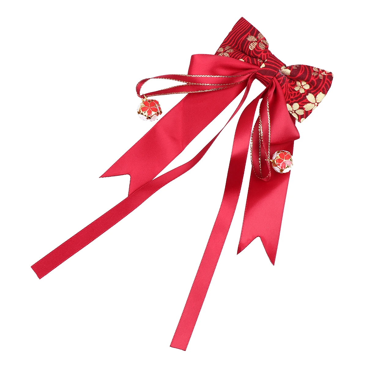 

1Pcs Chinese Style Bowknot Hair Clip Cloth Material Durable Practical for New Year Celebration Girls Hairpin Bowknot Hair Clip