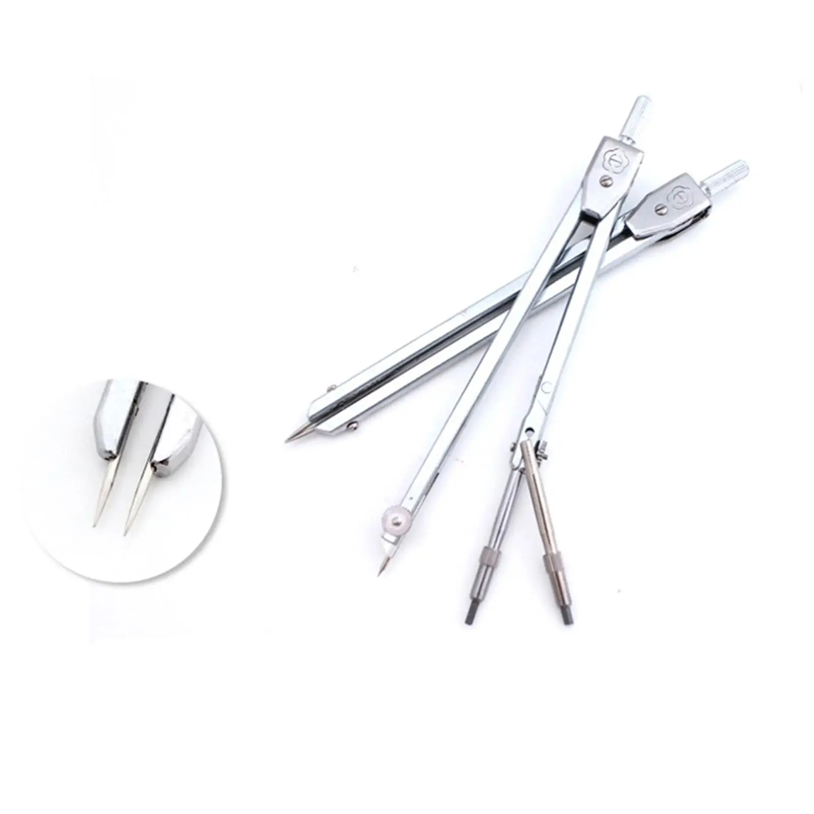 Adjustable Professional Geometry Compass Kit with Pencils Eraser and Rulers for School Architecture Drafting Supplies