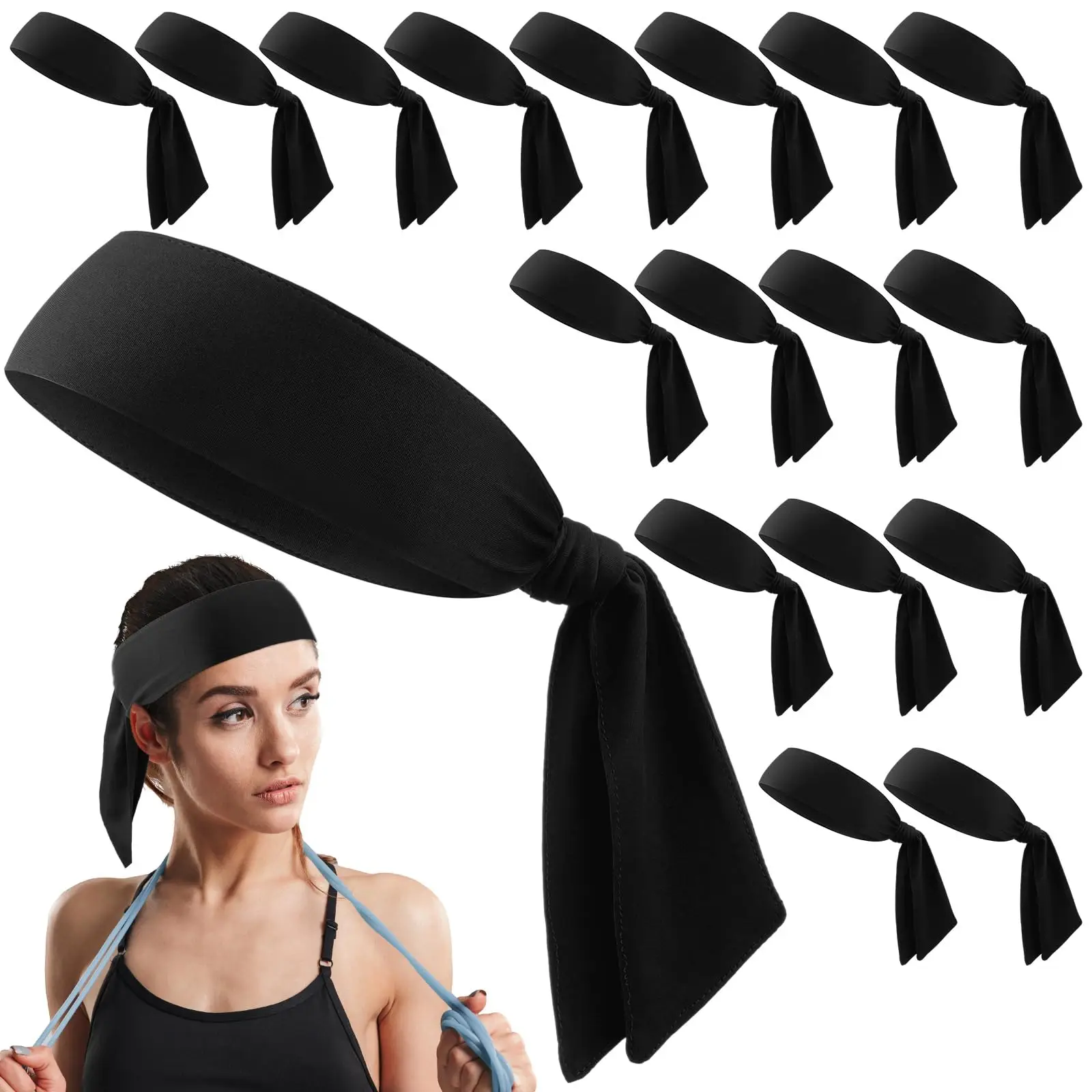 Colorful Outdoor Breathable Sweat Absorbting Headbands Tennis Karate & Ninja Headbands Athletic Sweatbands For Men Women