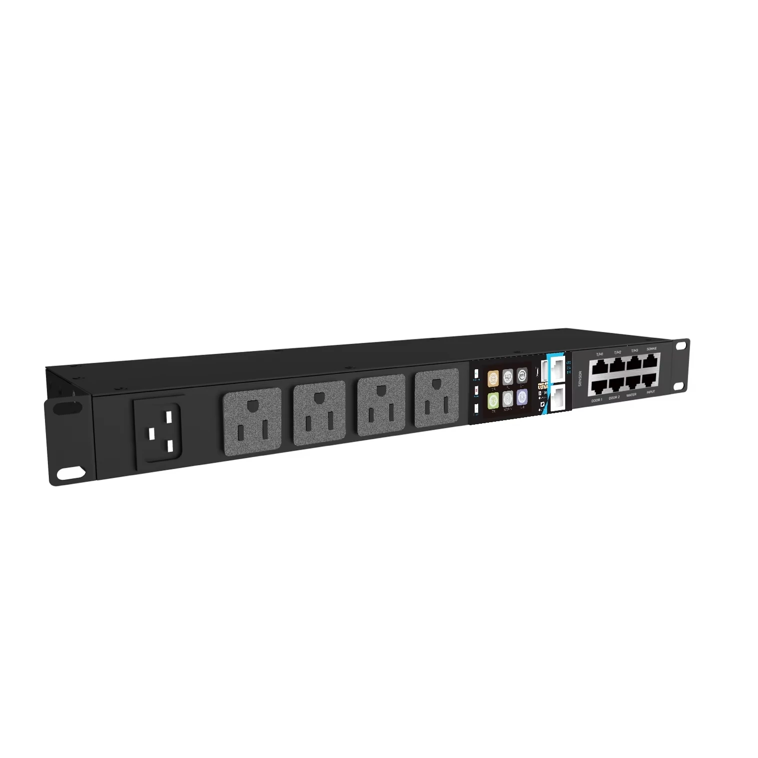Pdu Power Strip,data Center PDU,4-Port US Standard Intelligent PDU With IO Port | MQTT MODBUS SNMP TELNET Protocols
