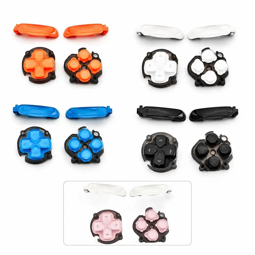 Directional Button Replacement Button Set Shoulder Buttons Multicolor Options Game Console Buttons DIY Replacement for PSV2000