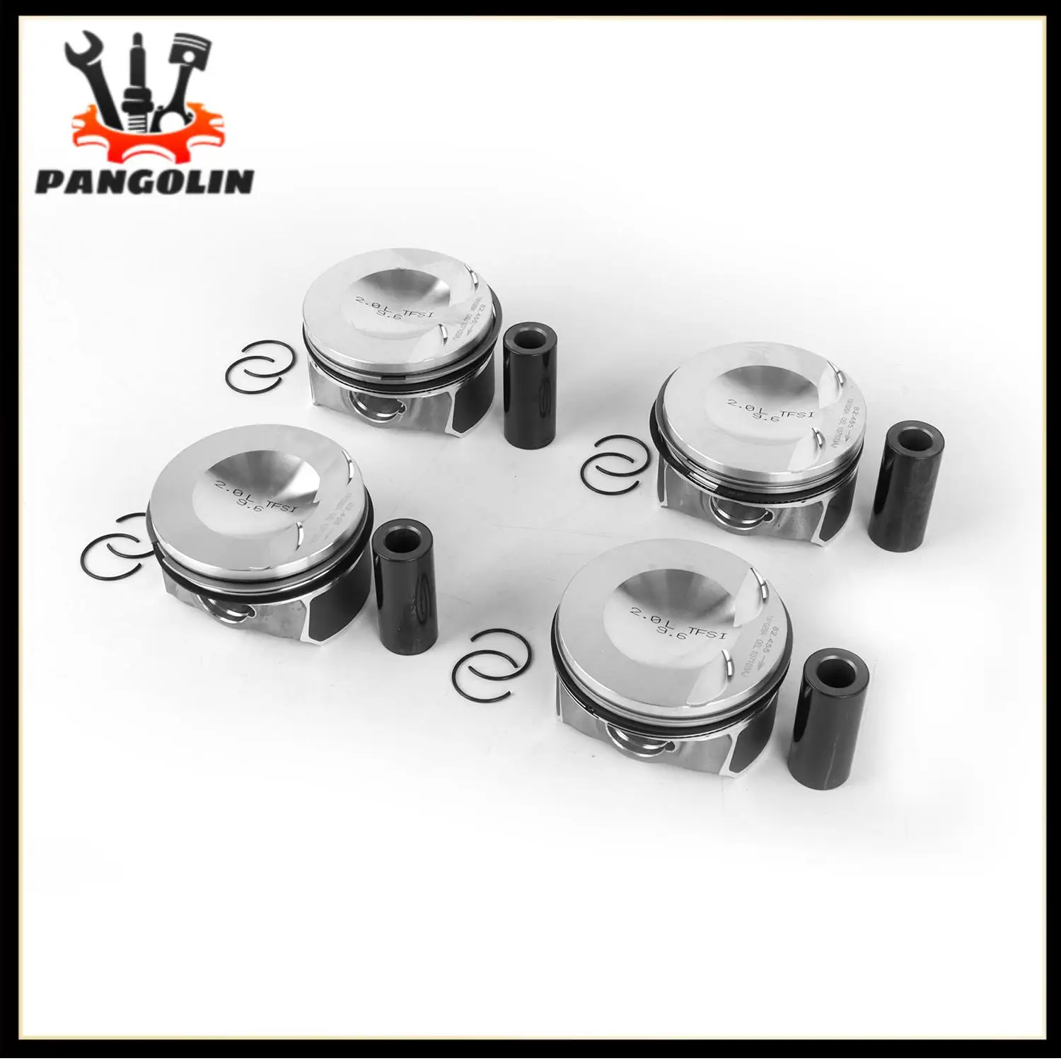 4Pcs Upgraded Piston Set 06H107065DM Φ23mm for VW Tiguan AUDI A4 Q5 2.0T Engines Components Pistons Ring Rods Engine Parts