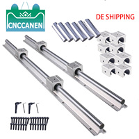 2sets Splicing SBR16 SBR20 Linear guide abutting joint 2500 3000 3500 4000 4500mm Linear Guide + SBR16/20UU Blocks for CNC Part