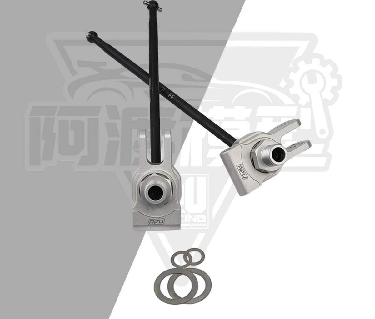 7075‑T6 Aluminum Rear Hub & CVD Drive‑Shaft Upgrade Kit With Enlarged Bearings For Tekno MT48 1/8 RC Monster Truck Upgrade Parts