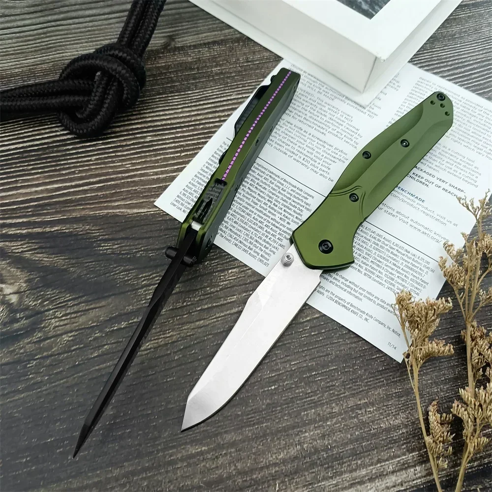 Folding Knife BM 940 Assist Open D2 Blade Aluminum Alloy Handle Outdoor Hunting Camping Knife Tactical Military Tools