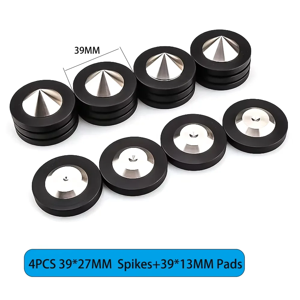 

4PCS Speaker Spike Floor Protectors Washer for Spikes 39X13MM Isolation Feet Improve Sound AMP DAC CD Spike Base