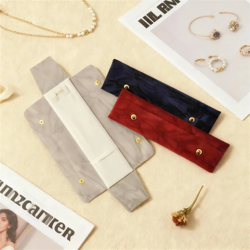 

Necklace storage roll bag jewelry display roll bag necklace pendant bracelet storage display bag portable travel storage bag