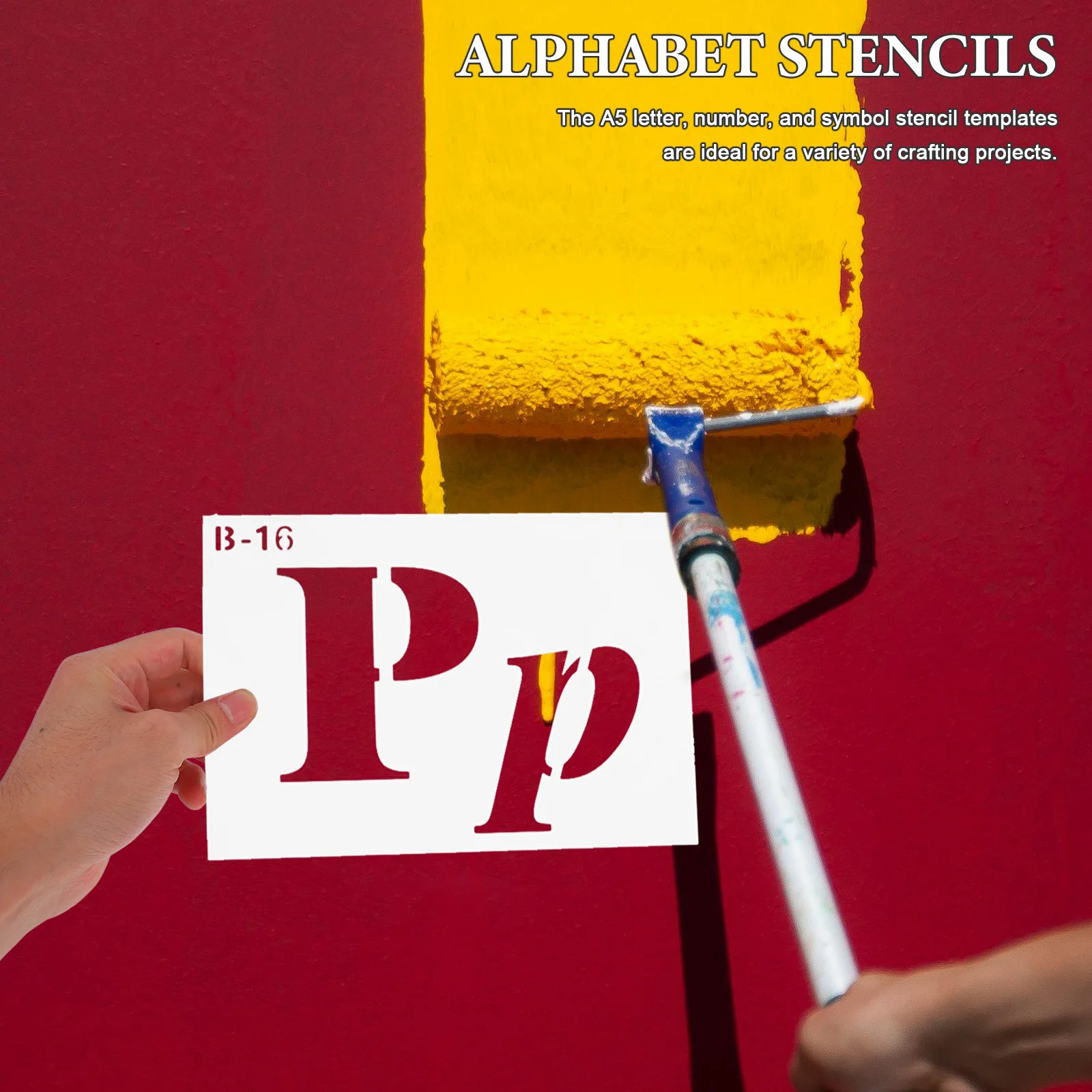 

40pcs Reusable A5 Stencil Templates Pet Letter Number Symbol Cutout For Diy Painting Crafts Portable Alphabet Numbering Stencils