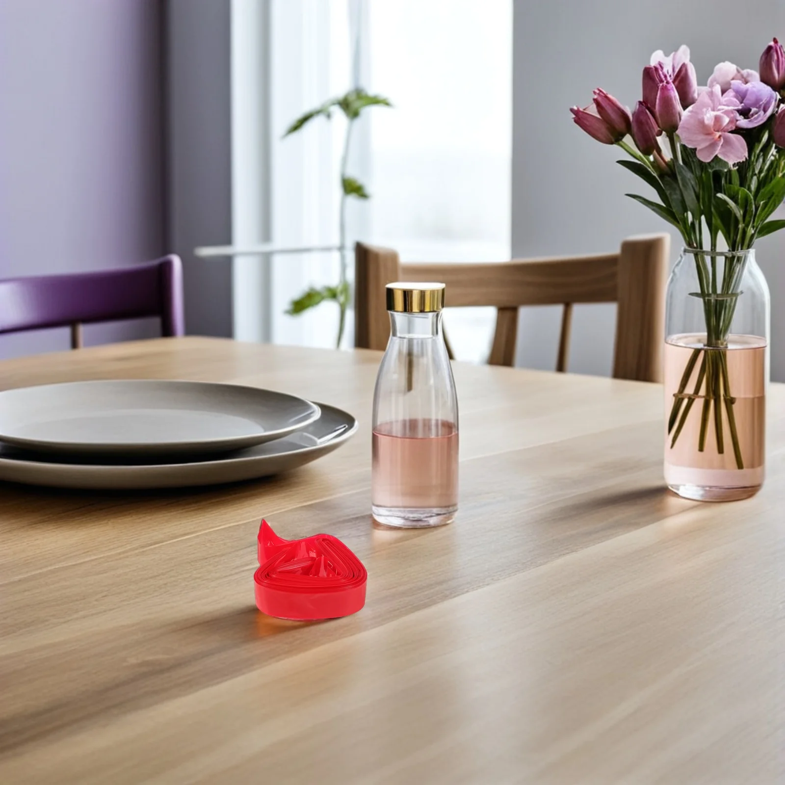 

1 Roll Food Safe Plastic Sausage Casing High Temperature Resistant Sausage Wrapper Tube for Homemade Ham Hot Dog Meat