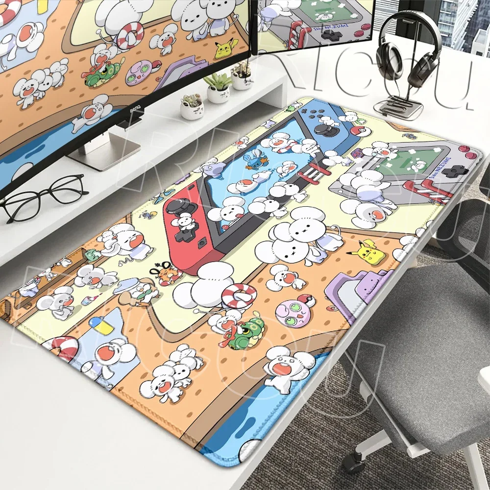 Anime Pokemon Maushold Mouse Pads Computer Keyboard Playmat PC Gaming Mats Extended Gamer Room Decor Carpets tapis de souris xxl
