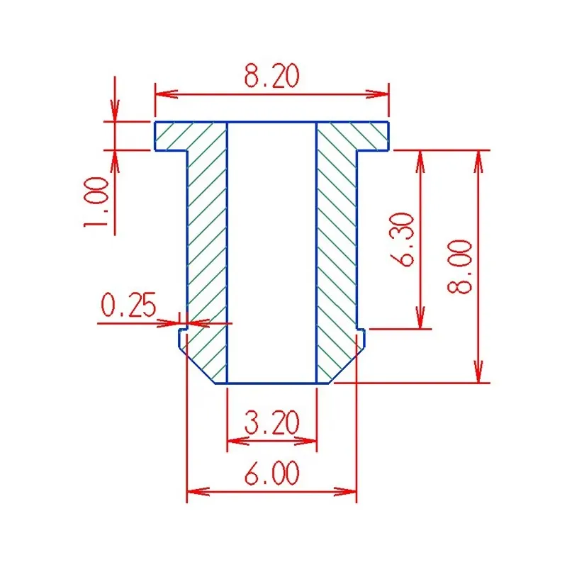 HY-1100 Rubber Wire Grommet Gasket Clamp Electric Box Inlet Outlet Seal Ring Dust Plug 6mm Cable Protector