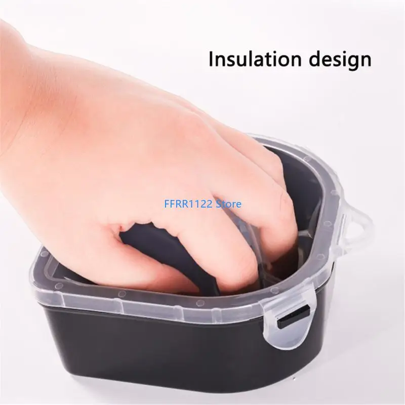 Y1uf tigela imersão unhas profissional tigela manicure tigela acetona embeber tigela para mãos para casa salão